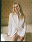 The Dress Shirt Curved Bib: Poplin, White