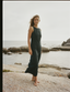 Birley Dress: Linen, Navy Blue