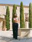 Rampling Trouser: Seersucker, Navy Blue