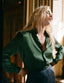 The Boyfriend: Silk Satin, Emerald Green