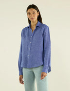 The Classic: Linen, Lapis Blue