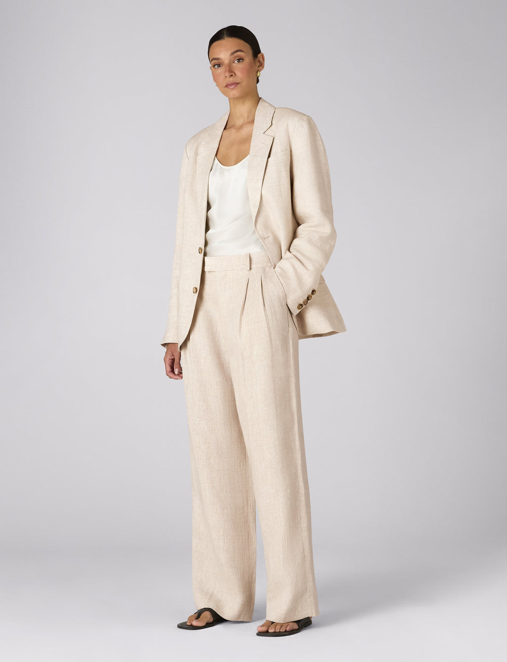 The Suit: Linen Oatmeal Blazer & Trouser