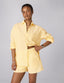 The Set: Seersucker Yellow Stripe Shirt & Boxer Shorts