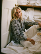 The Classic: Fine Brushed, Chocolate Gingham