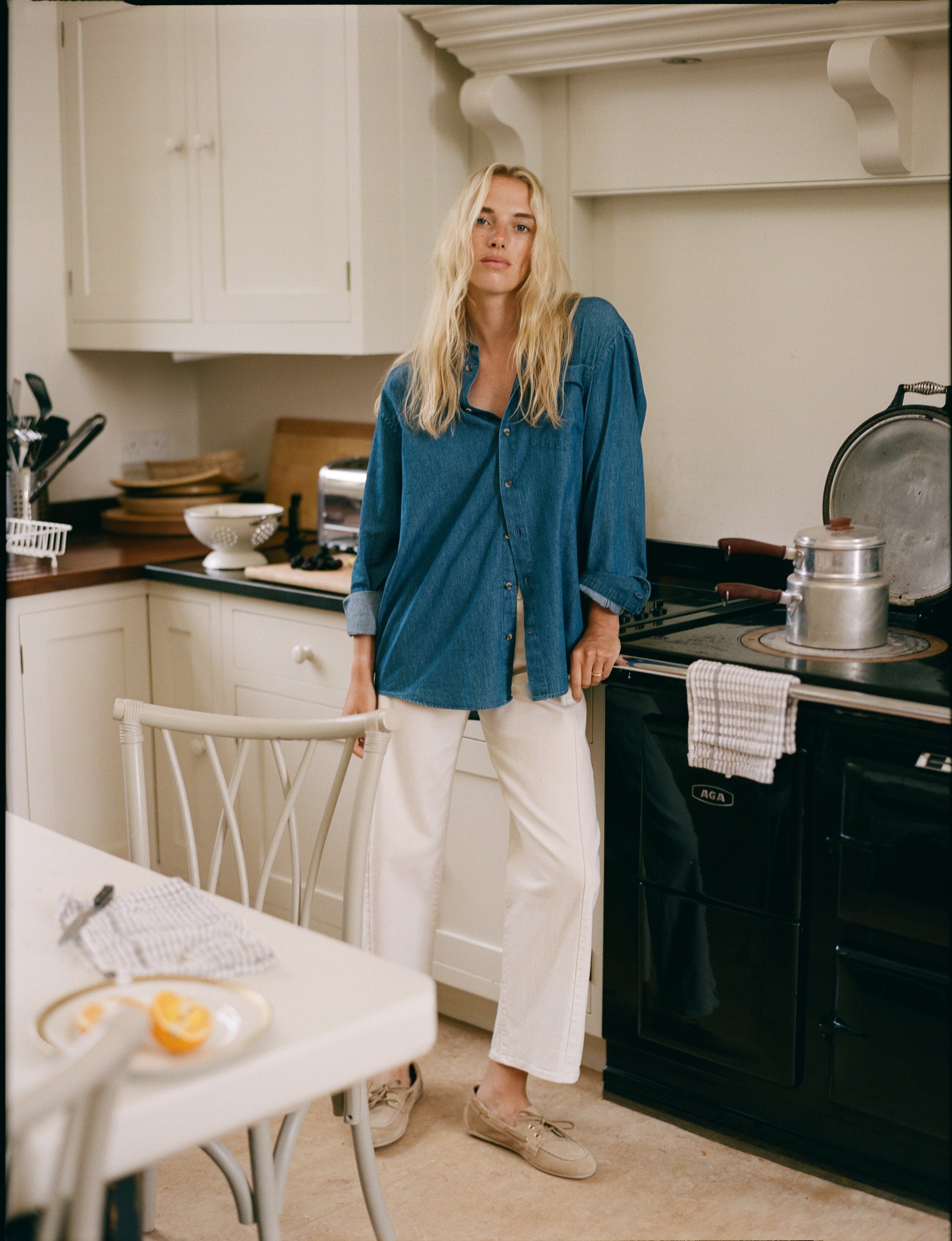 The Oversized: Chambray, Blue Main image