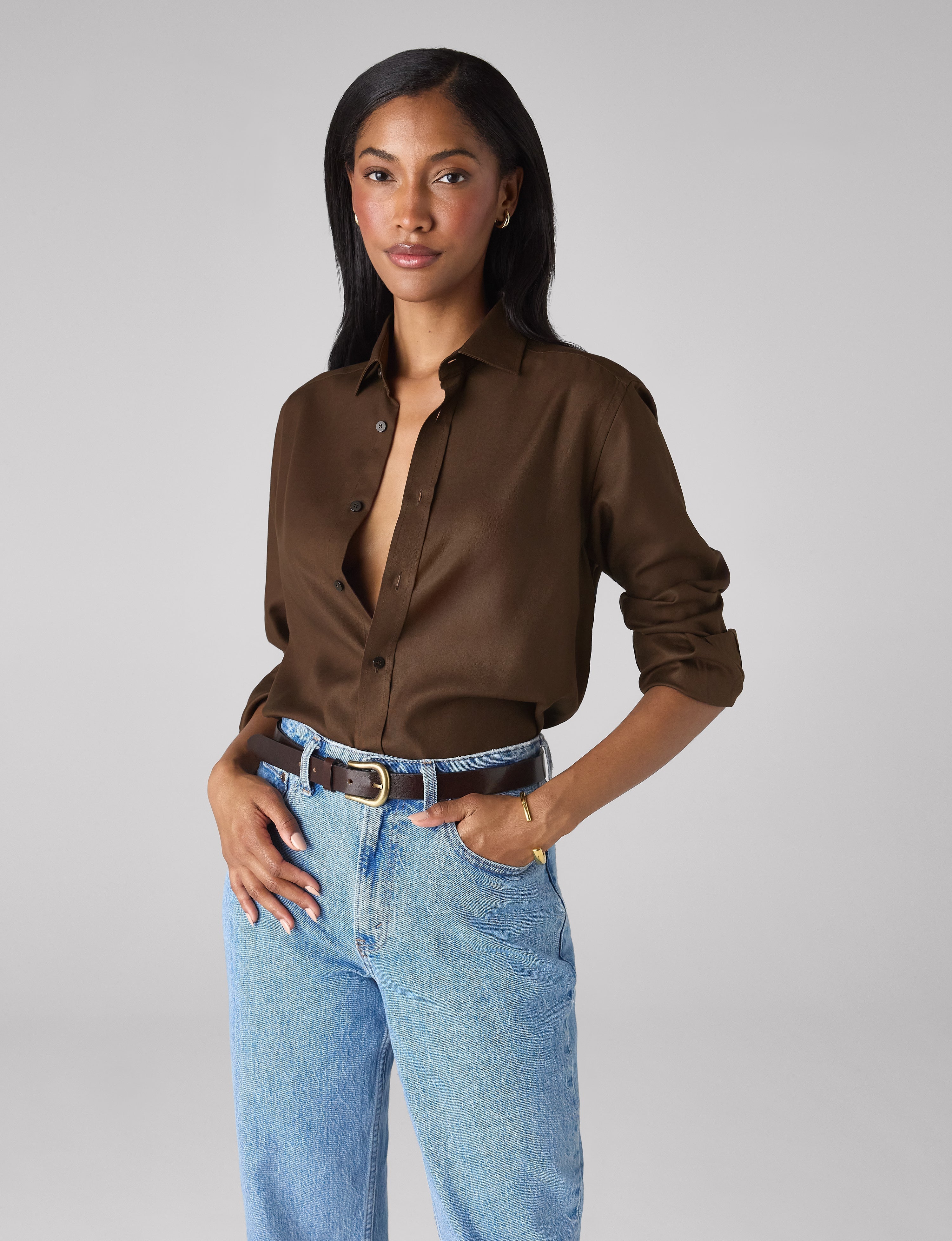 The Classic: TENCEL™ Lyocell, Chocolate Main image