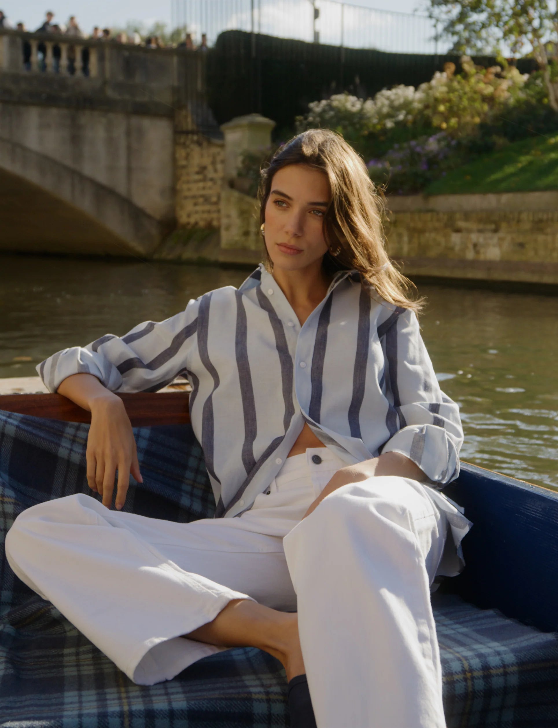 The Boyfriend: Weave, Blue and Navy Stripe Main image