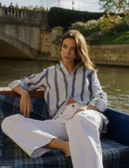 The Boyfriend: Weave, Blue and Navy Stripe