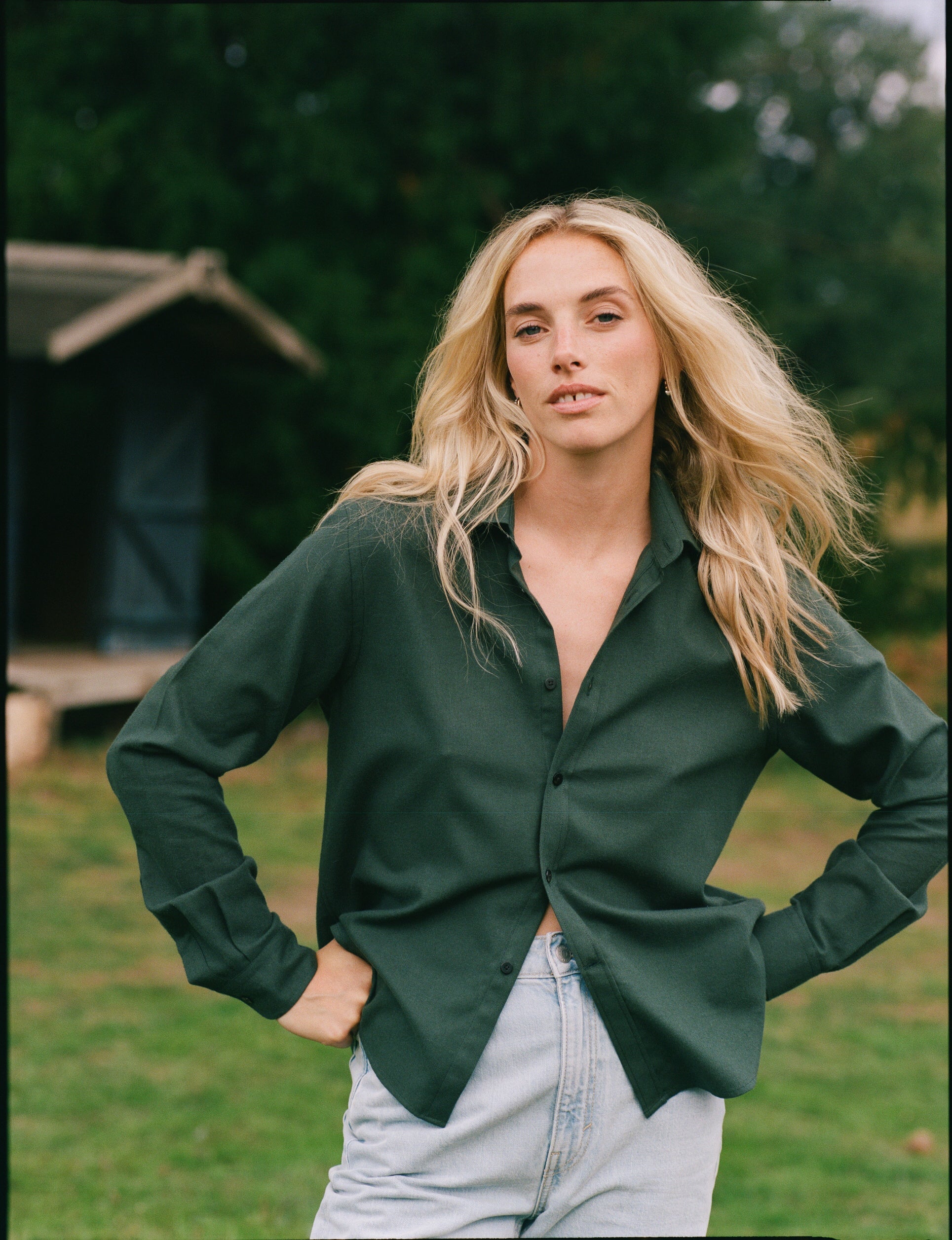 The Classic: Fine Brushed, Dark Khaki Main image