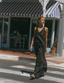 Blenheim Dress: Linen, Black