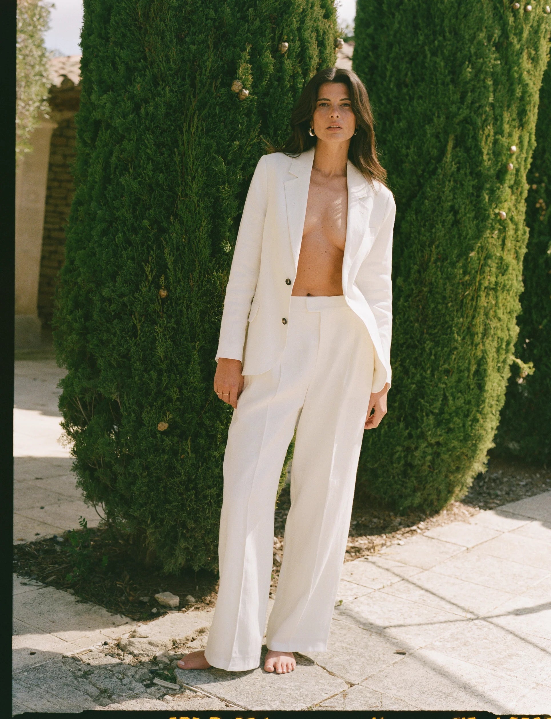Rampling Trouser: Linen, Ivory Main image