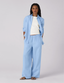 The Set: Linen Cornflower Blue Shirt & Trouser