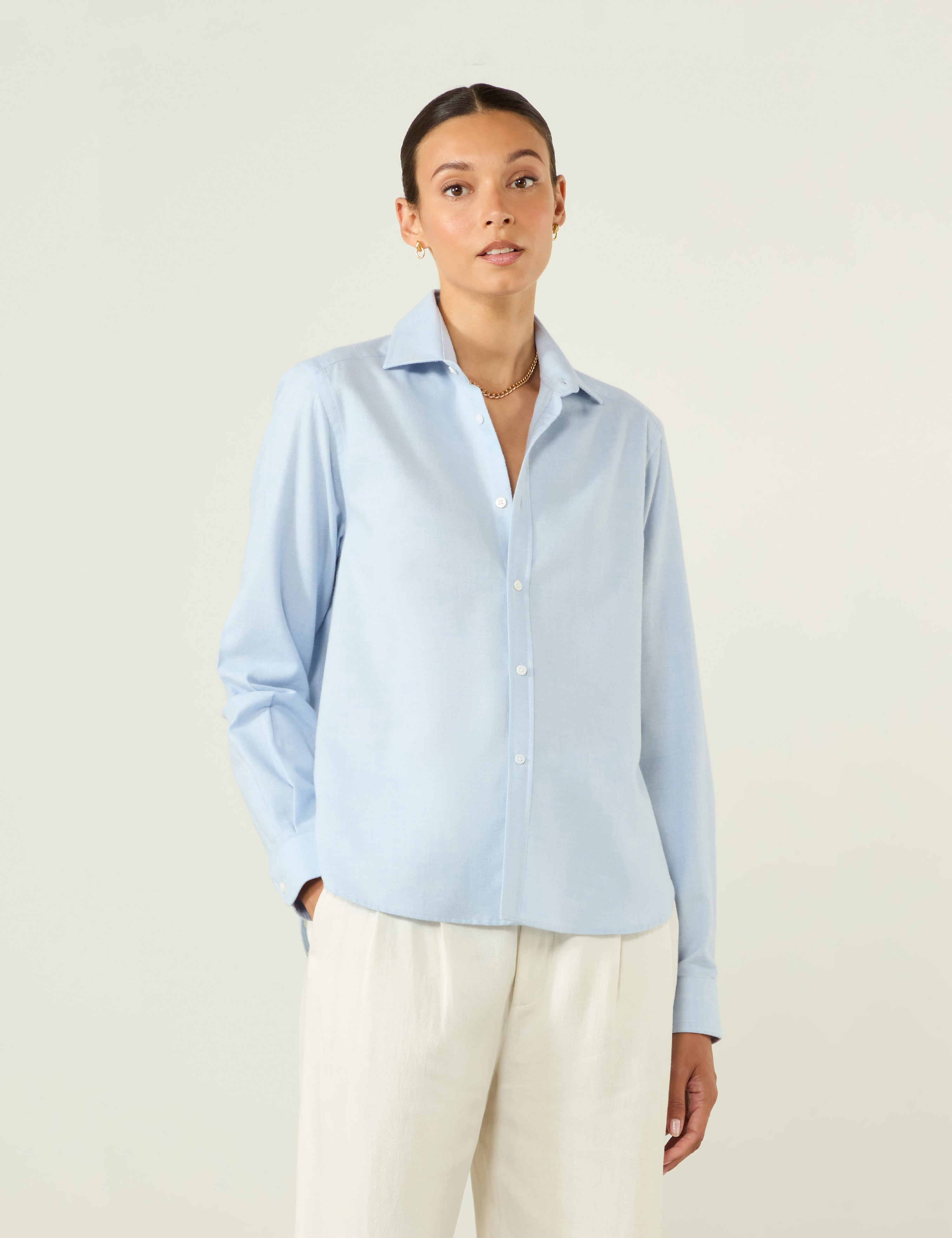 The Classic: Fine Brushed, Dusty Blue Main image