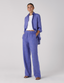 The Set: Linen Lapis Shirt & Palazzo