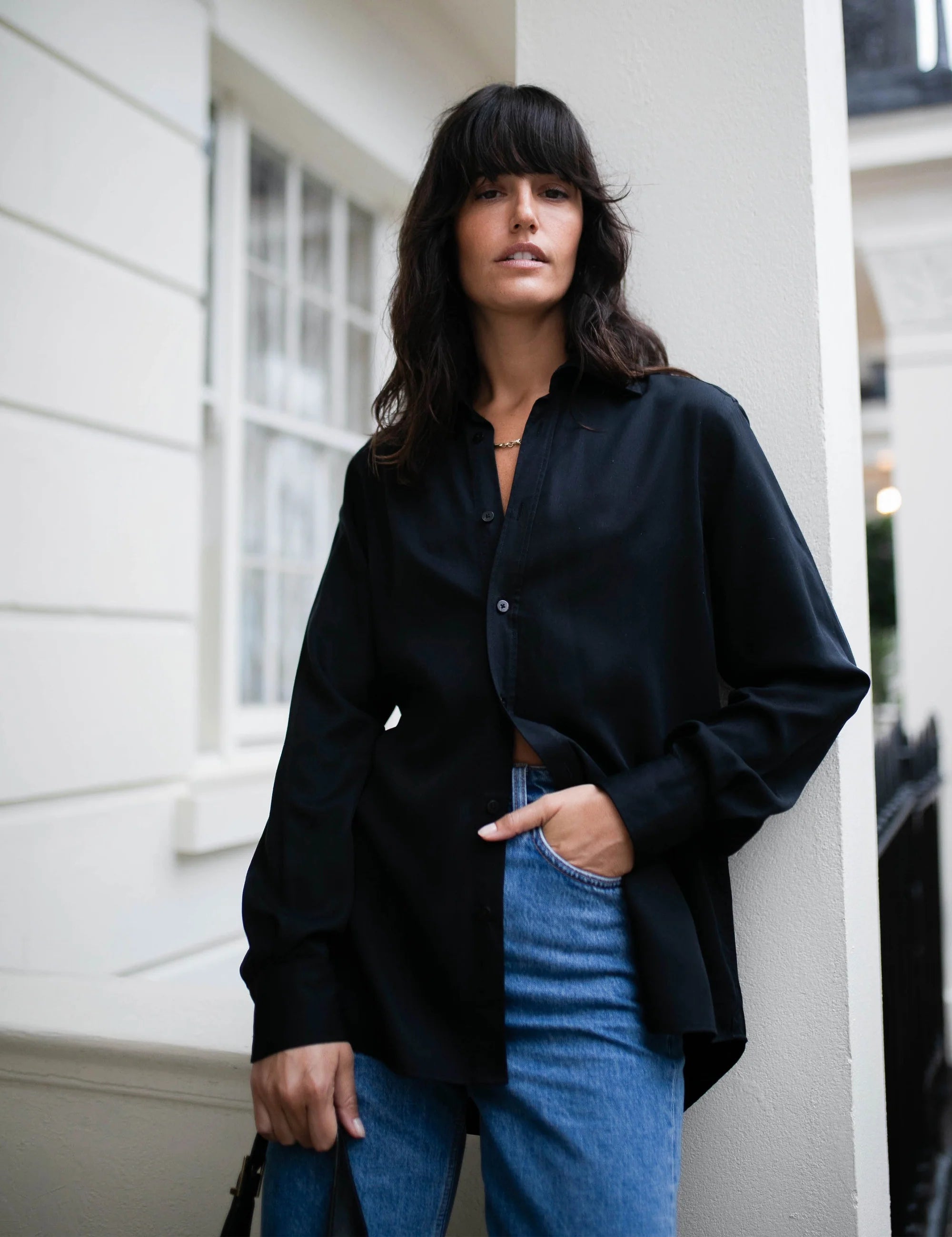 The Boyfriend: TENCEL™ Lyocell, Black Main image