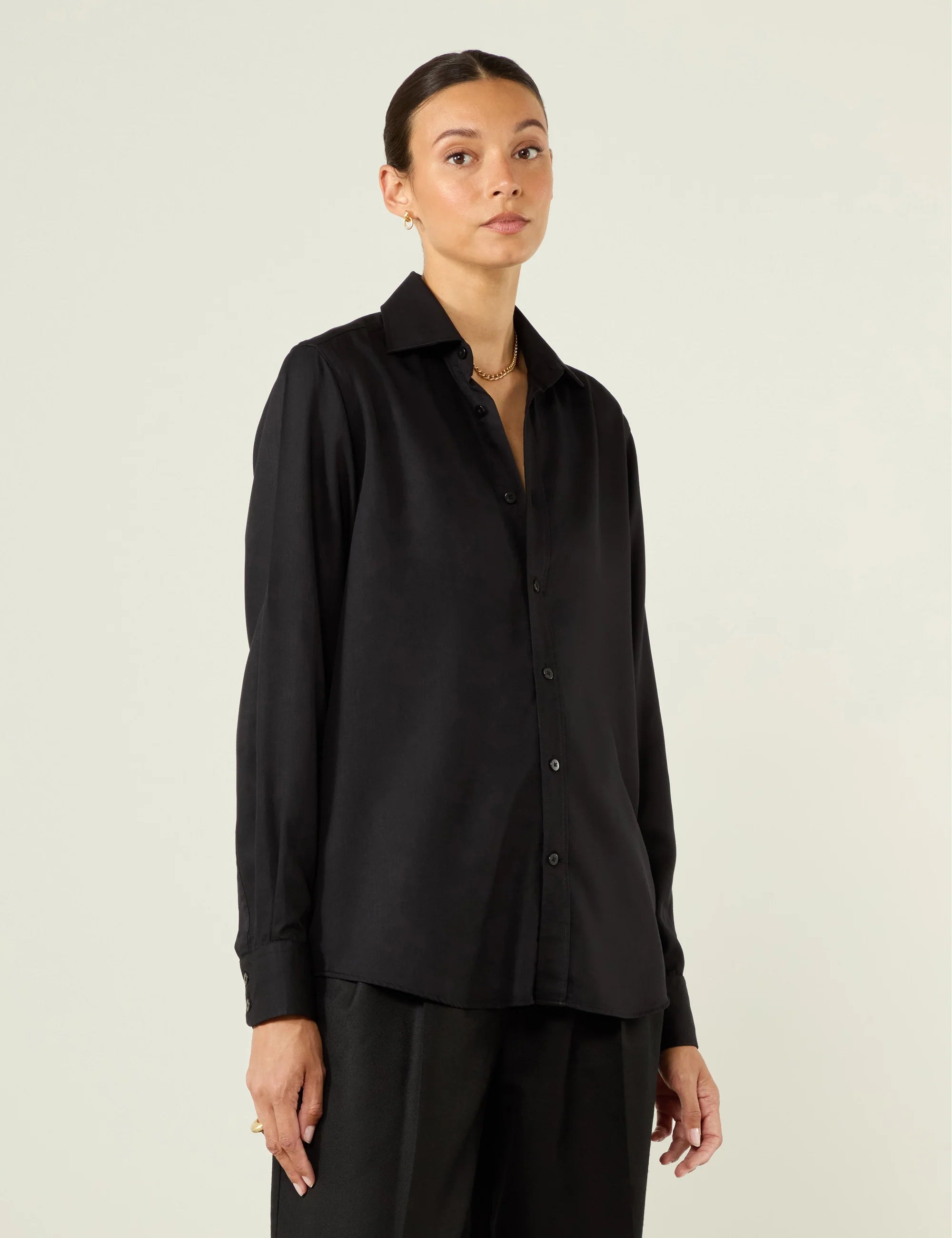 The Boyfriend: TENCEL™ Lyocell, Black Secondary image