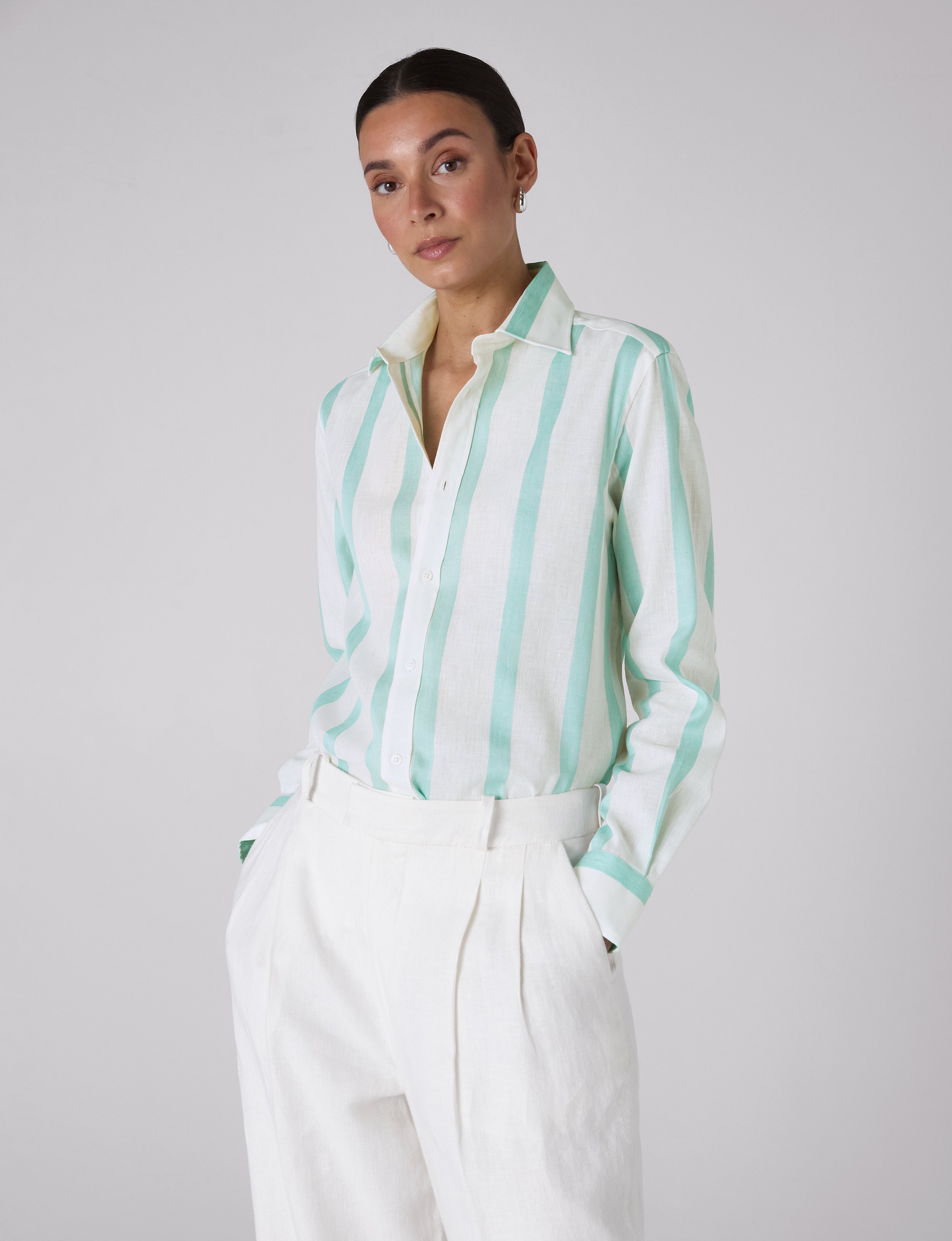 The Boyfriend: Weave, Mint Stripe Secondary image