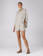 The Weekend: Seersucker, Mocha Stripe