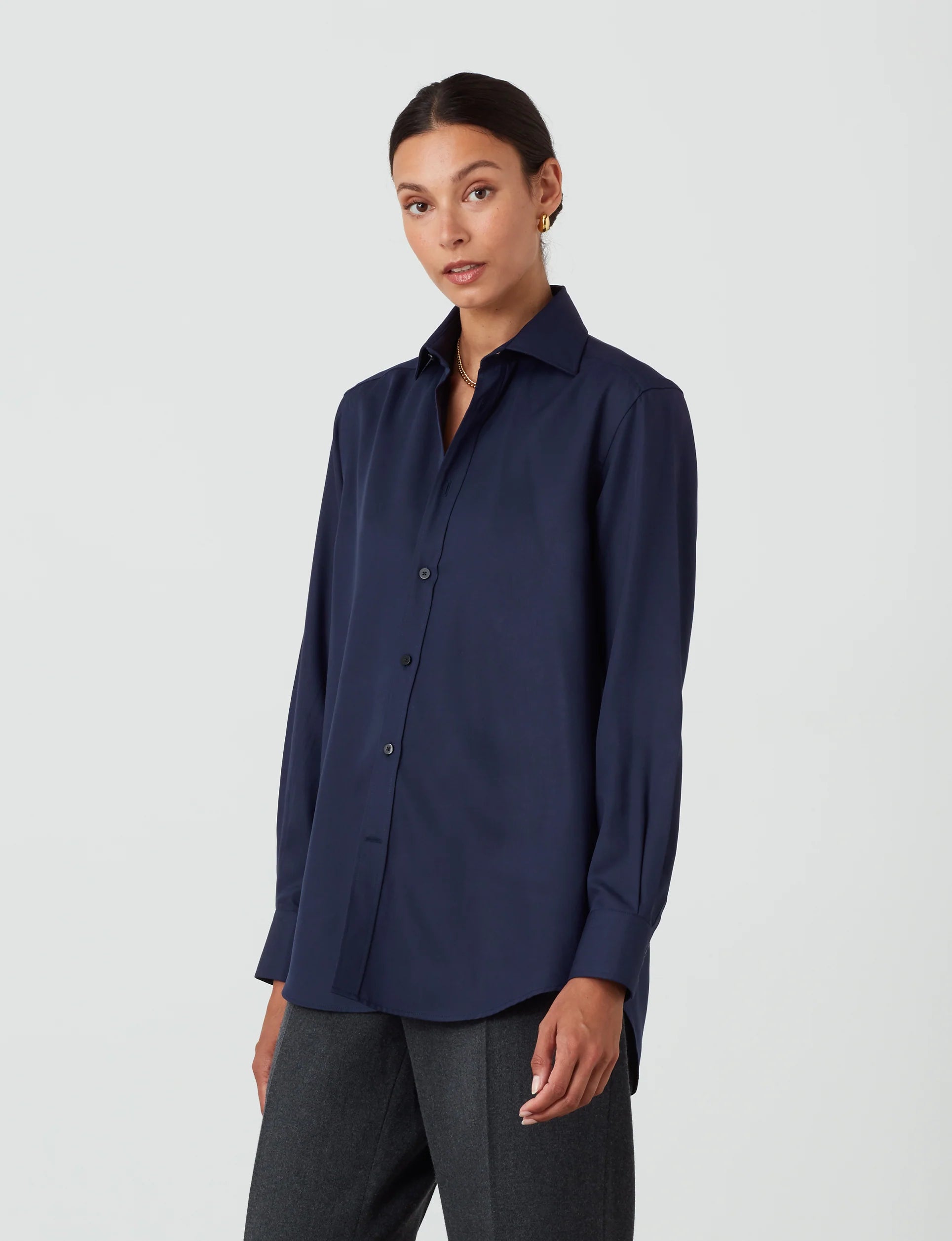 The Boyfriend: TENCEL™ Lyocell, Navy Blue Secondary image