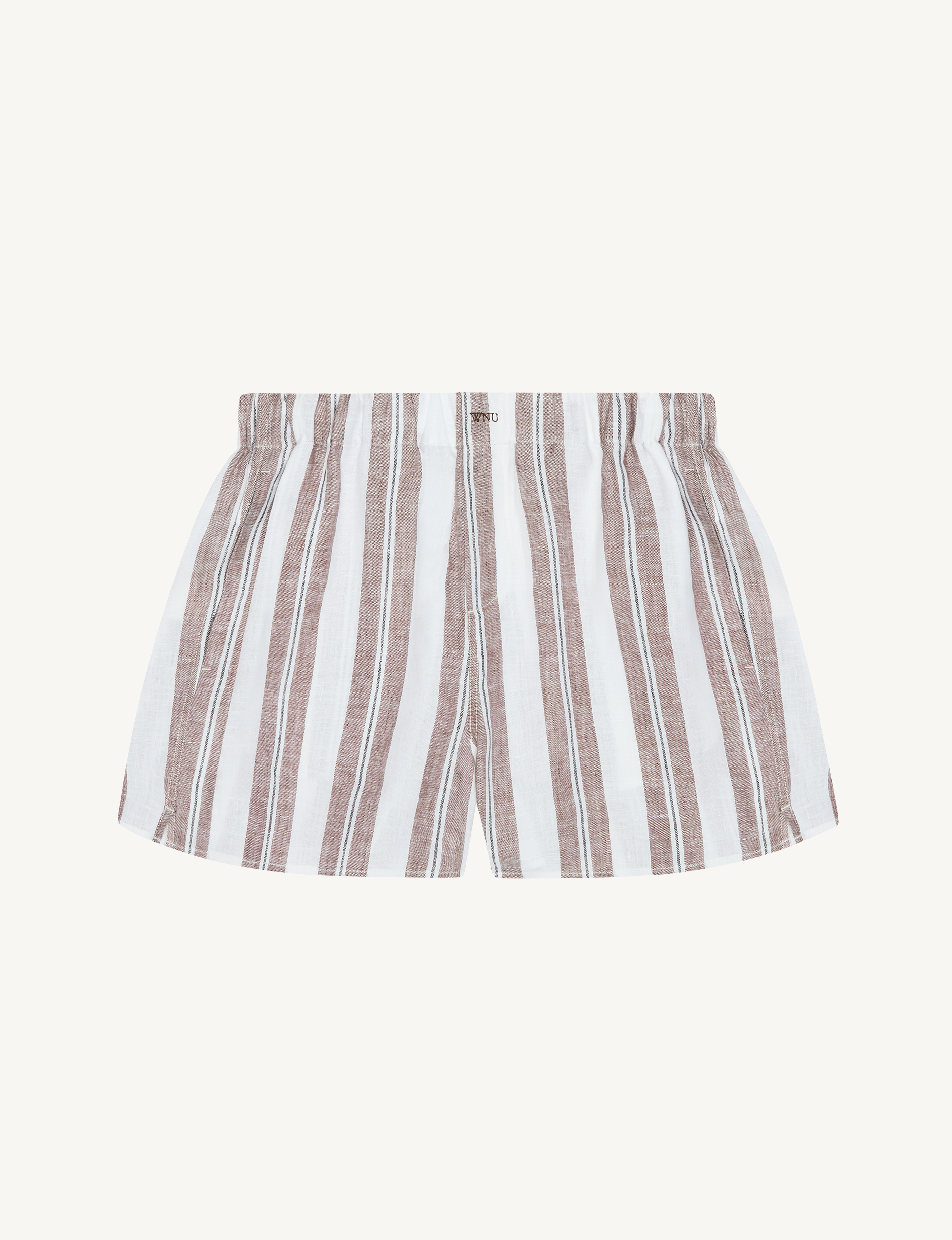 The Boxer: Linen, Mocha and Black Multi Stripe Secondary image