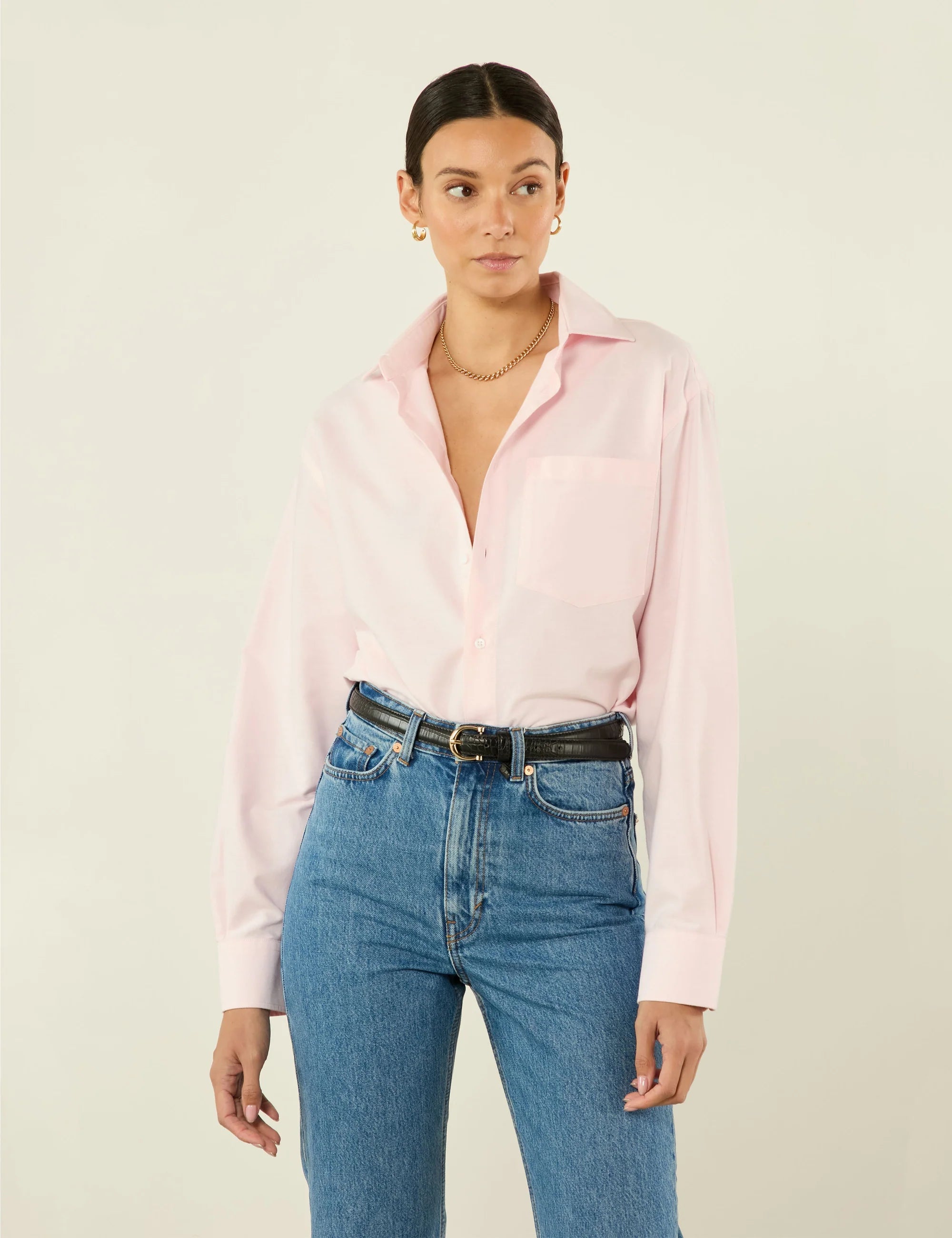 The Oversized: Oxford, Rose Pink Secondary image
