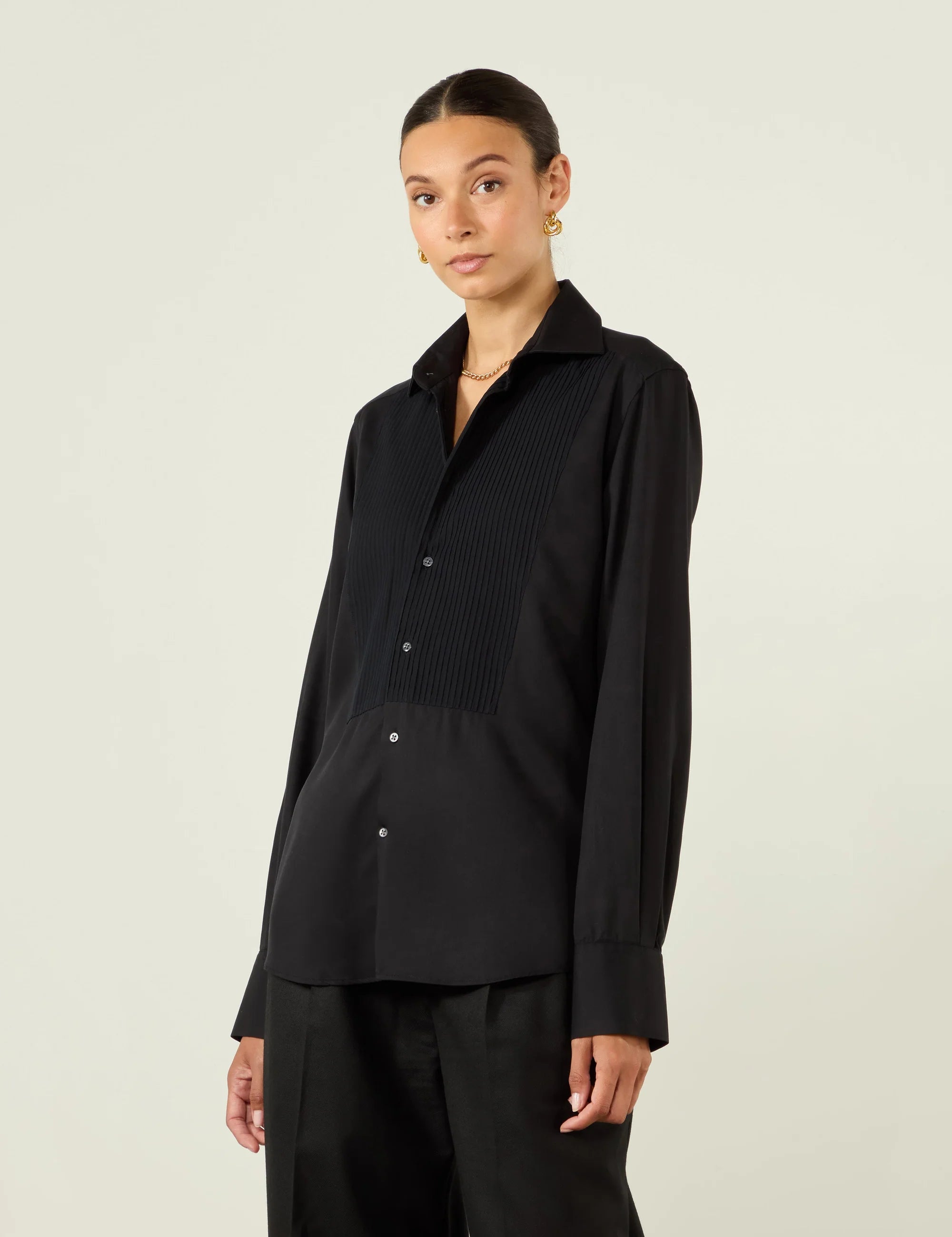The Dress Shirt: TENCEL™ Lyocell, Black Secondary image