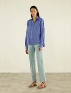 The Classic: Linen, Lapis Blue