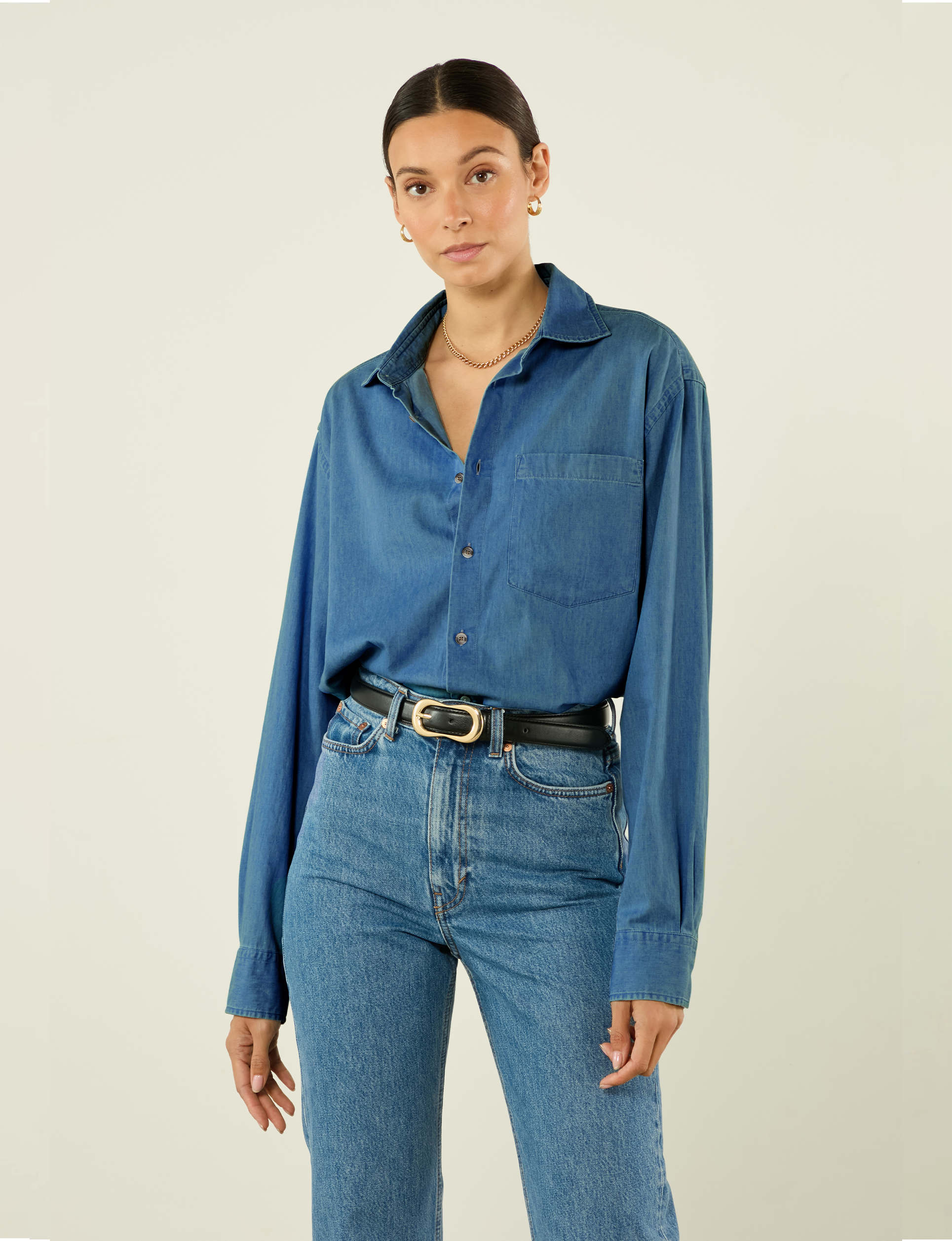 The Oversized: Chambray, Blue Secondary image