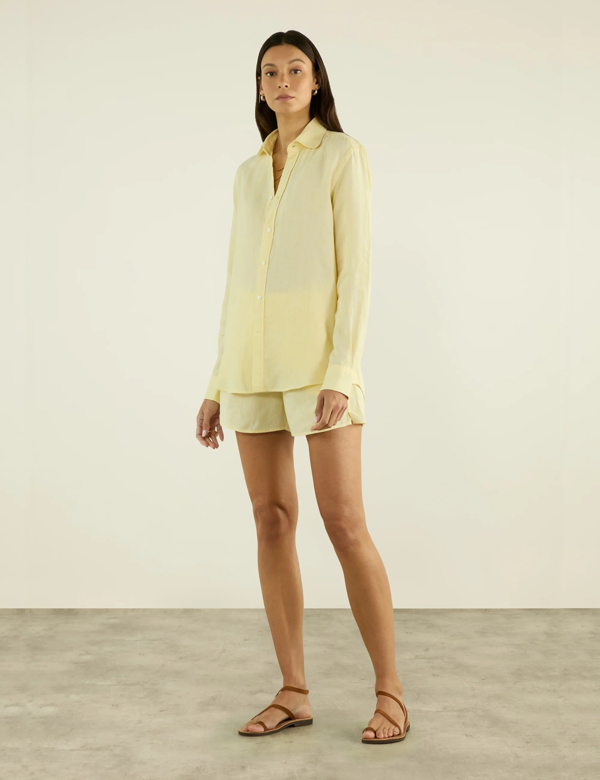 The Boxer: Linen, Lemon Yellow Secondary image