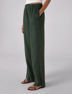 The Palazzo: Linen, Hunter Green