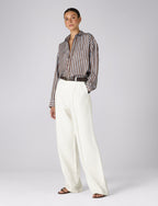 The Weekend: TENCEL™ Lyocell, Mocha Multi Stripe