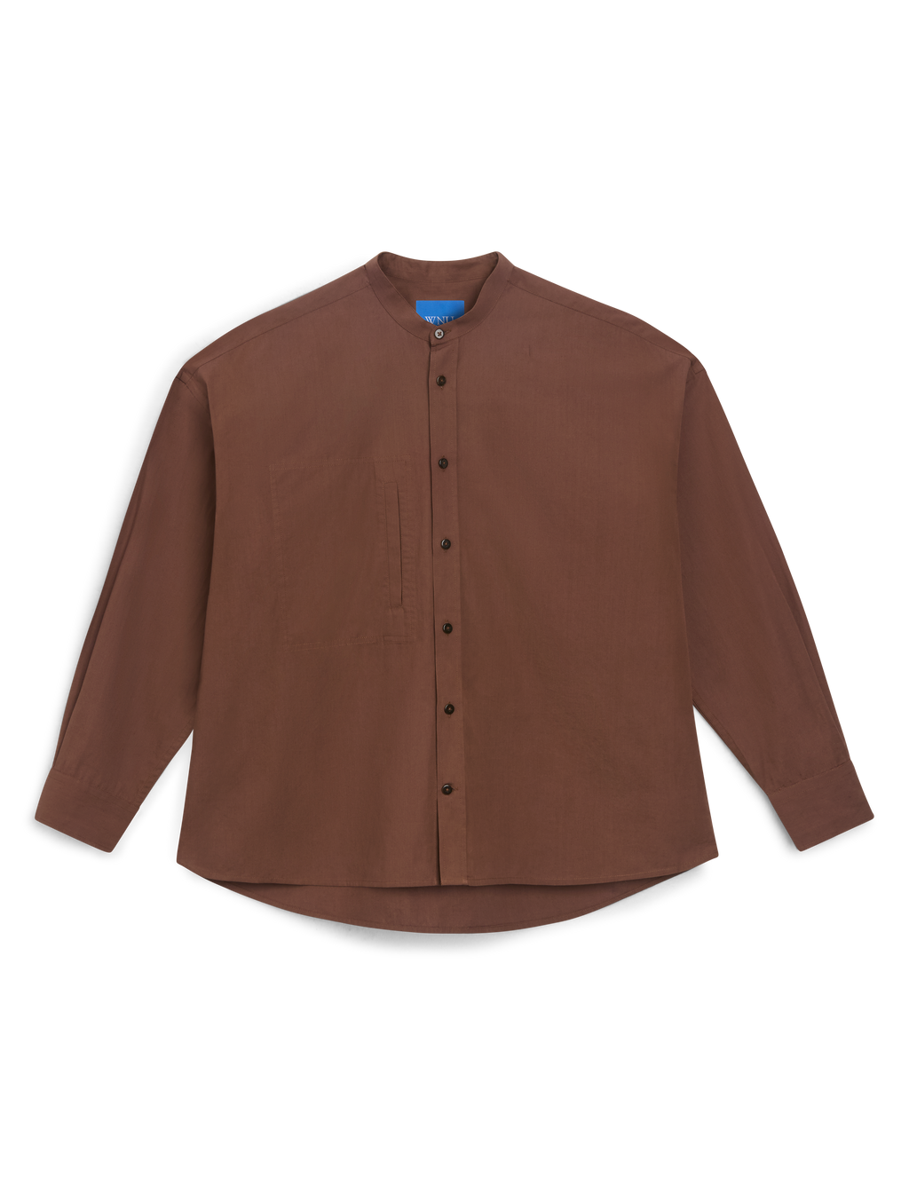 Portlligat Shirt: Fine Poplin, Mocha x Lucy Williams