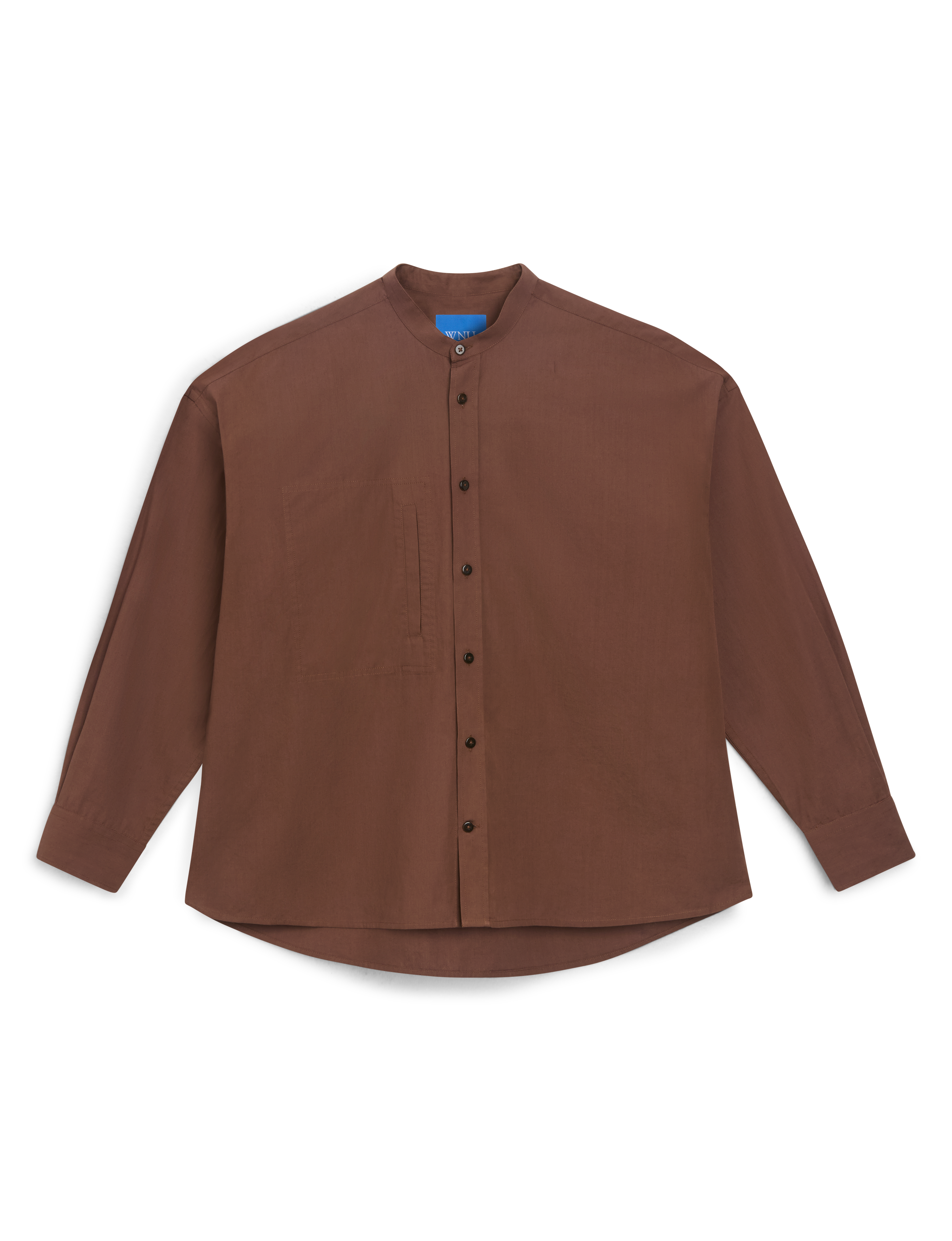 Portlligat Shirt: Fine Poplin, Mocha x Lucy Williams