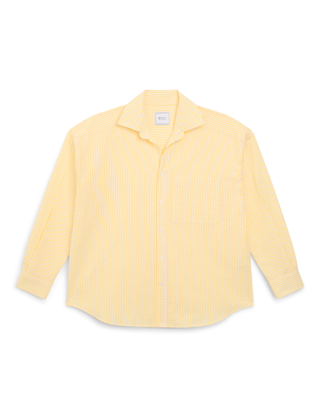 The Set: Seersucker Yellow Stripe Shirt & Boxer Shorts