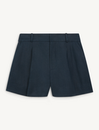 Penn Tailored Short: Linen, Navy