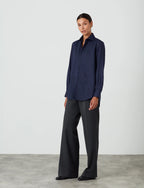 The Boyfriend: TENCEL™ Lyocell, Navy Blue