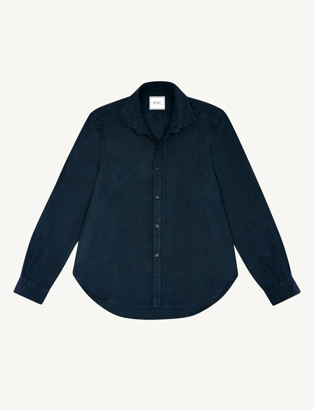 The Classic: Linen, Navy Blue