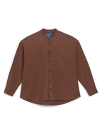 Portlligat Shirt: Fine Poplin, Mocha x Lucy Williams