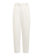 Christy Tapered Trouser: Linen, Ivory