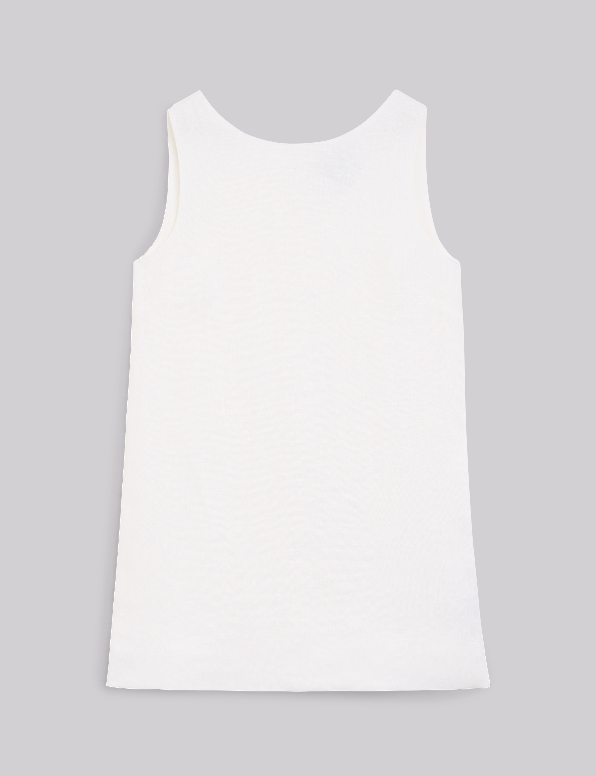Jackie Dress: Linen, White