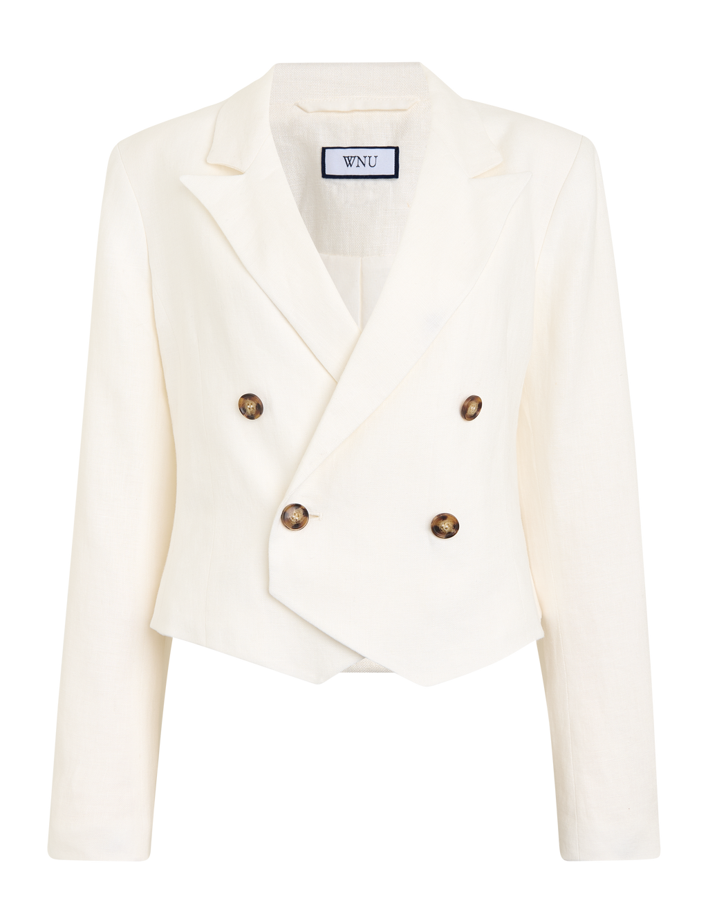 The Suit: Linen Ivory Cropped Blazer & Short