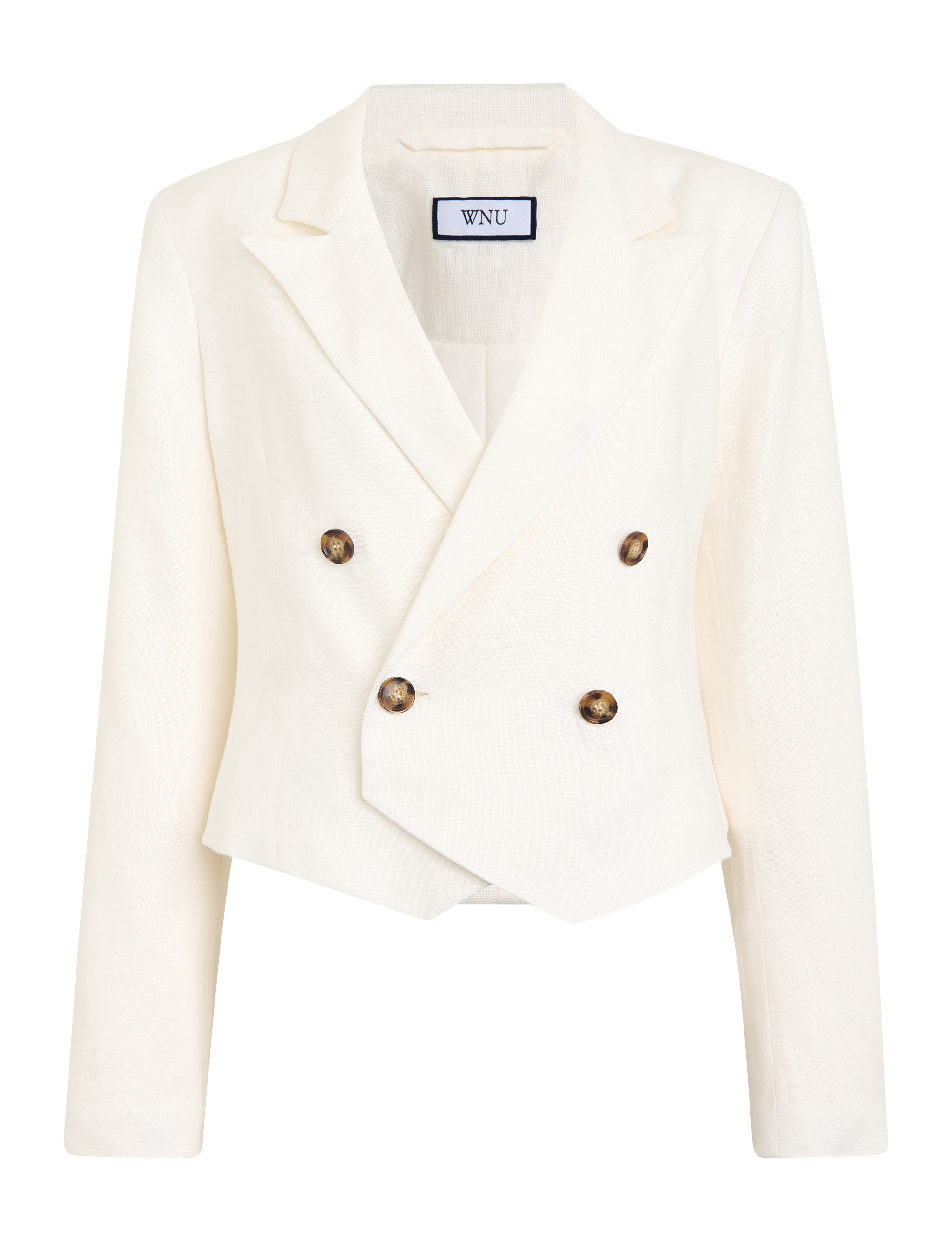 The Suit: Linen Ivory Cropped Blazer & Short
