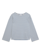 Harbour Breton: Cotton Jersey, Ecru and Blue Stripe
