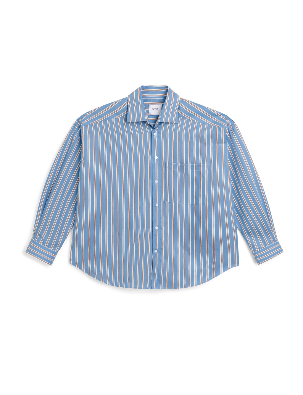 The Weekend: TENCEL™ Lyocell, Cornflower and Mocha Stripe