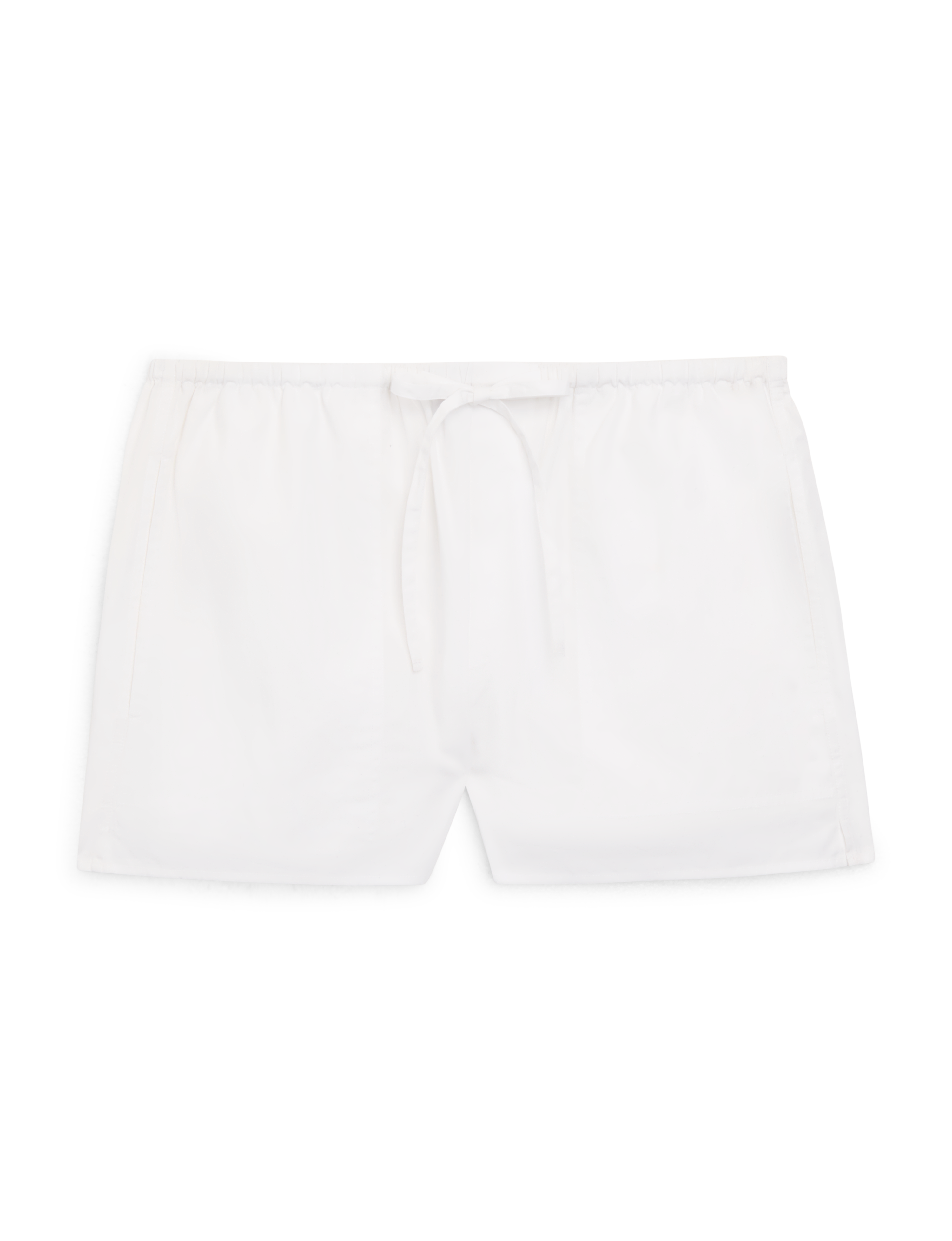 Ceiriad Shorts: Fine Poplin, White x Lucy Williams