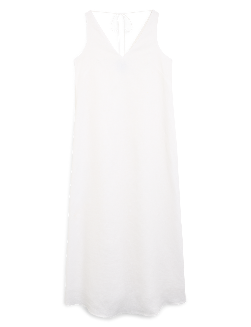 Blenheim Dress: Linen, White