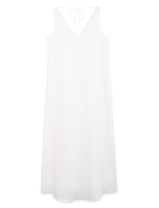 Blenheim Dress: Linen, White