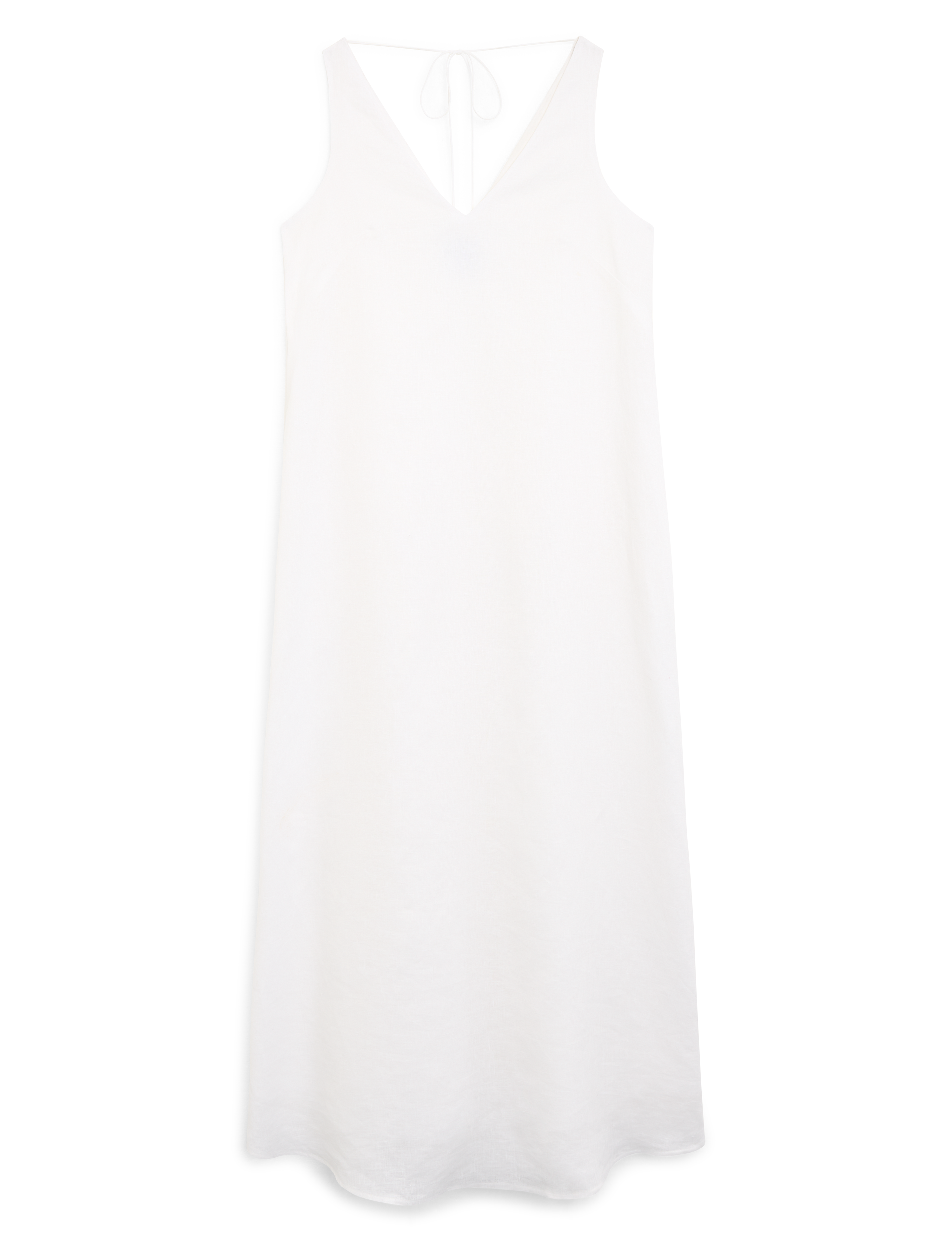 Blenheim Dress: Linen, White