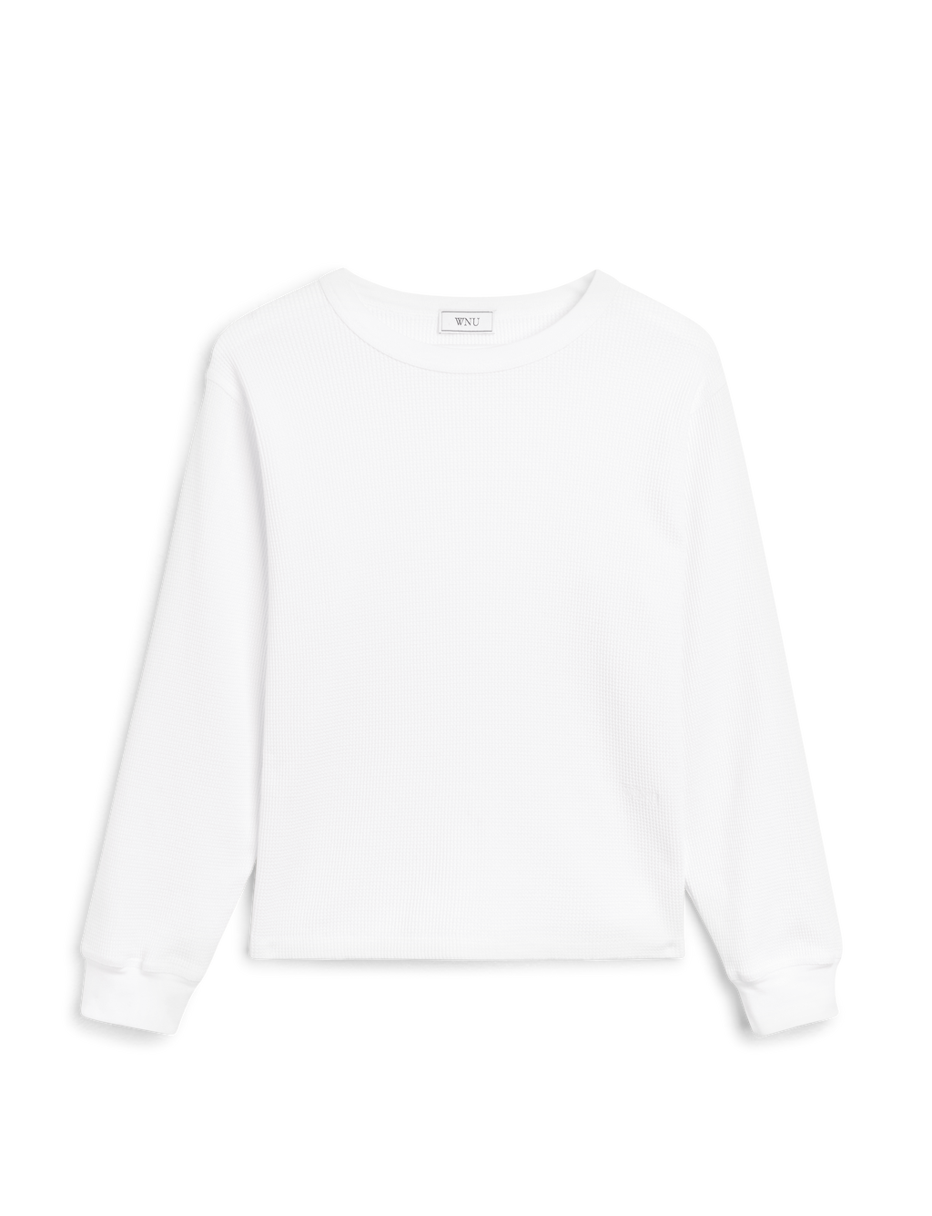 Bessette Top: Waffle Jersey, Off-White