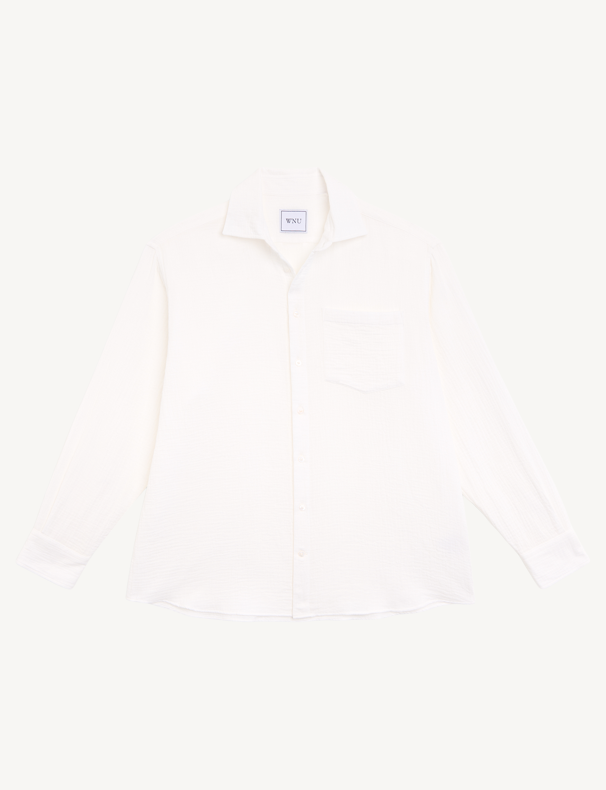 The Set: Cheesecloth, Off-White Shirt & Boxer